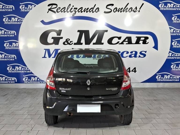 RENAULT - SANDERO - 2008/2009 - Preta - R$ 27.900,00