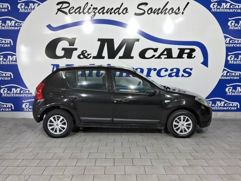 RENAULT - SANDERO - 2008/2009 - Preta - R$ 27.900,00