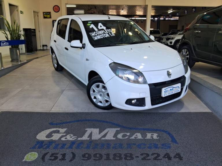 RENAULT - SANDERO - 2013/2014 - Branca - Sob Consulta