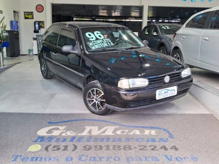 VOLKSWAGEN - GOL - 1995/1996 - Preta - R$ 16.400,00
